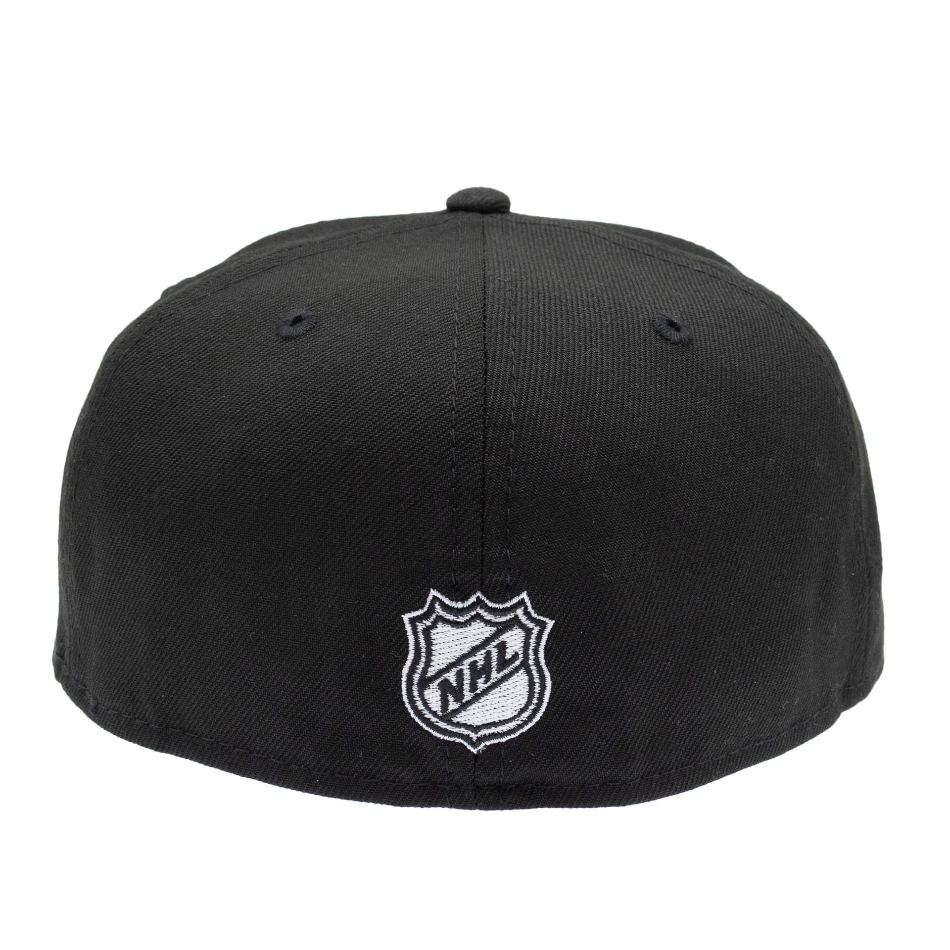 Detroit Red Wings Black & White 59FIFTY Fitted NHL Cap Black