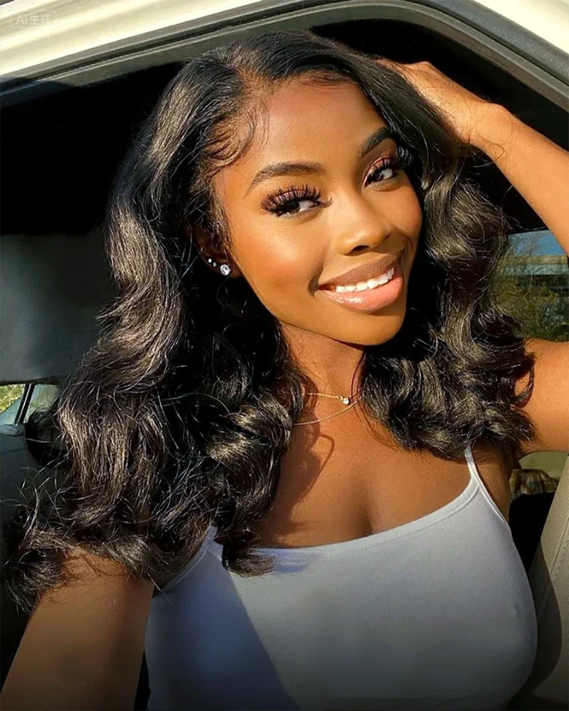Ophirawig 6x5 invisible knots Glueless Loose Body Wave Wig Pre-cut Lace Natural Black Beginner Friendly