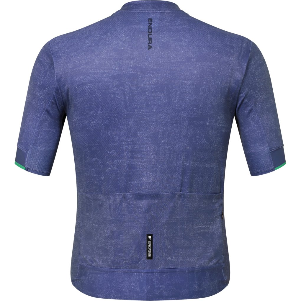 Endura FS260 Print Short Sleeve Jersey Men - indigo rock