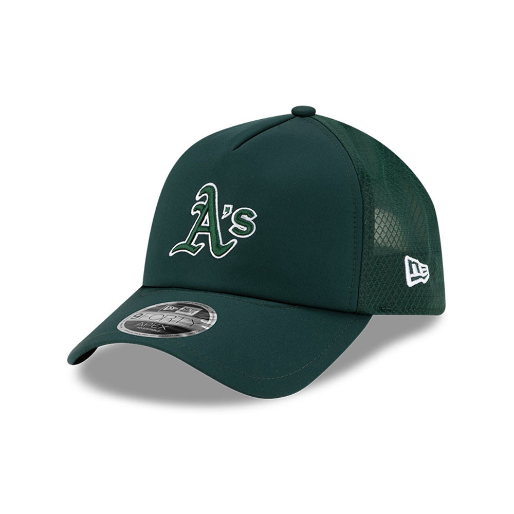 Athletics 2026 MLB Batting Practice 9FORTY APEX Trucker Cap Green