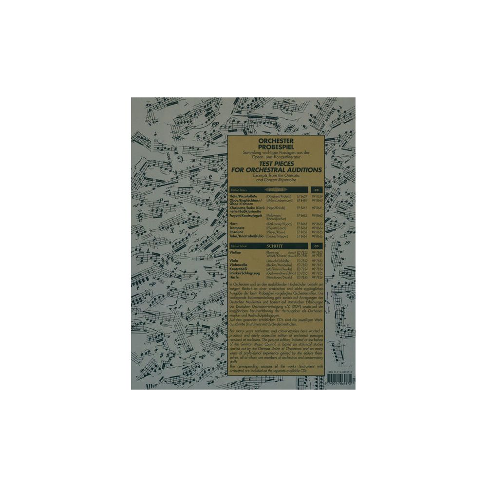 Edition Peters Orchester Probespiel Flöte – Thomann Ireland