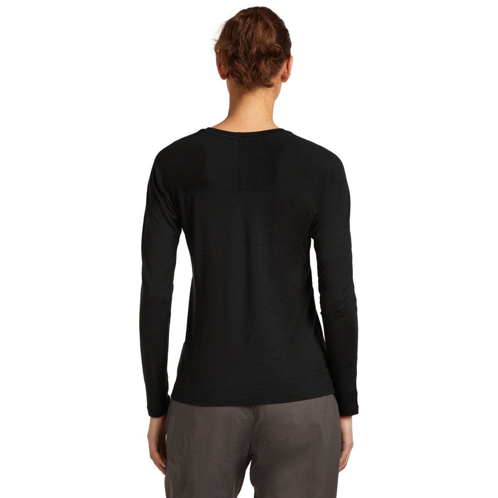 Icebreaker 150 MerinoFine™ Ace Long Sleeve T-Shirt Women - Black