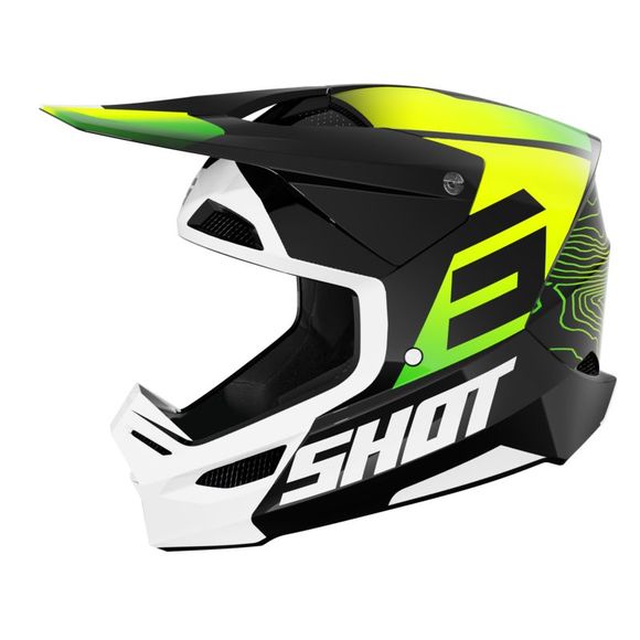 Casque cross Shot FURIOUS - APEX 2025 - JauneRef : SO2563