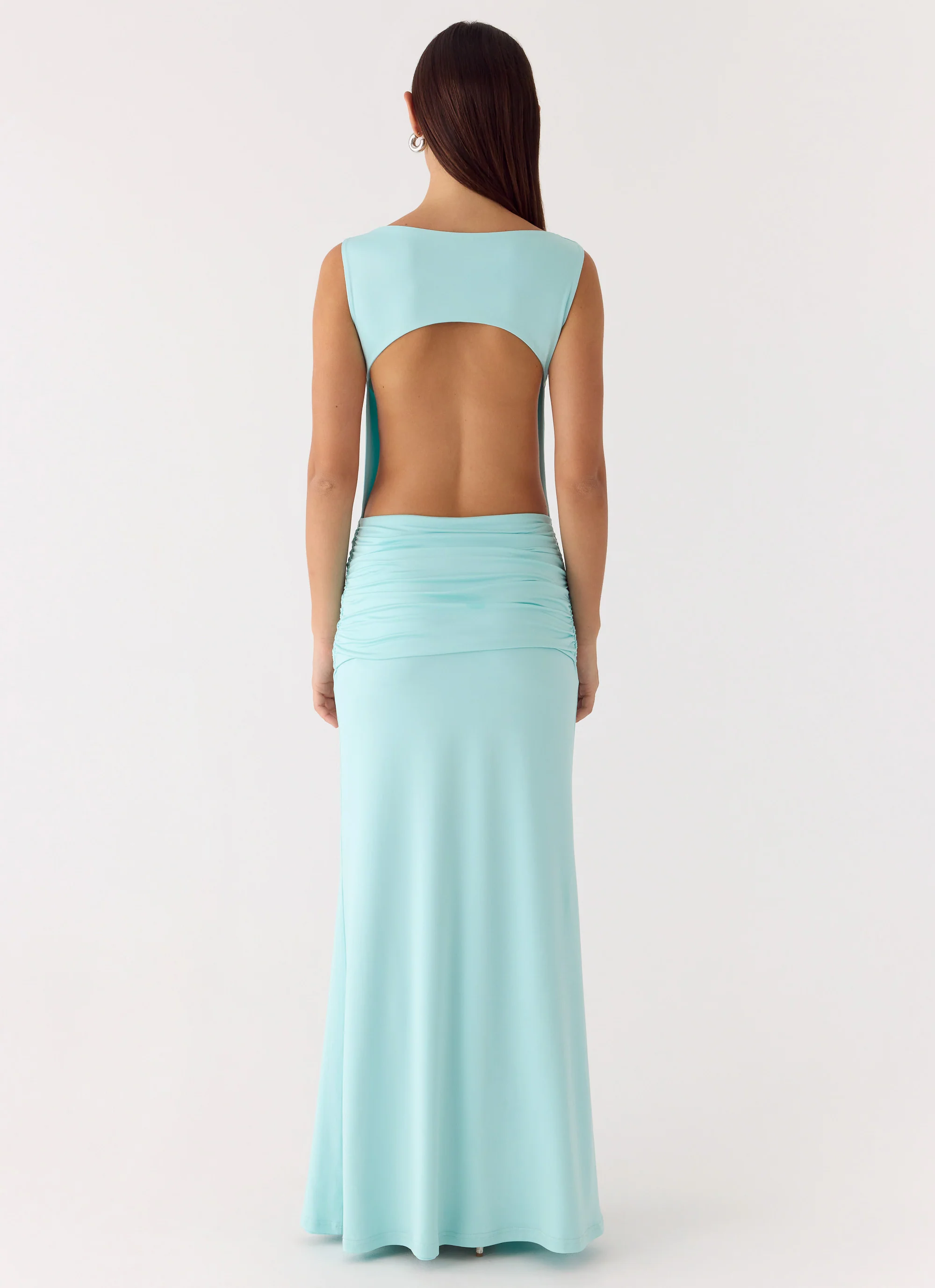 Fault Line Maxi Dress - Aqua