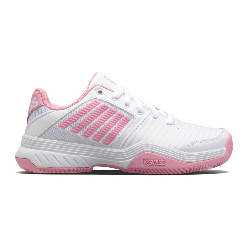 WOMEN’S WHITE AND PINK K-SWISS COURT EXPRESS HB 96750959 SHOES