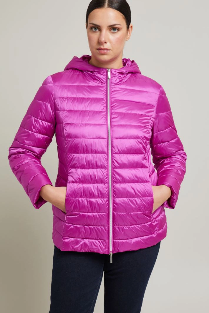 Quilted puffer jacket - PINK