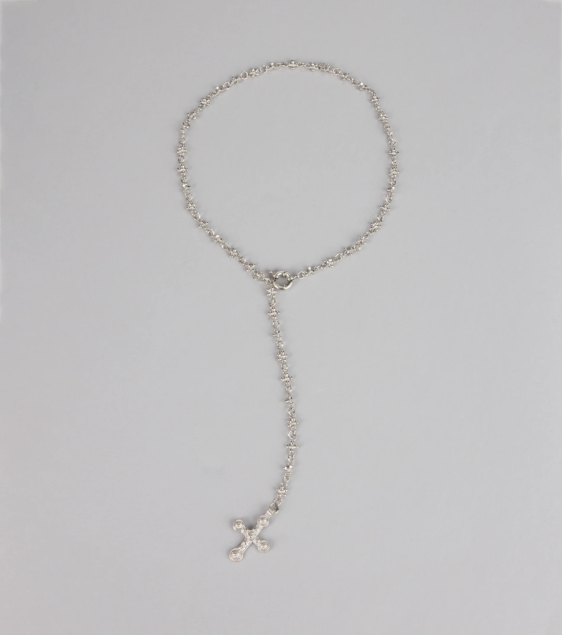 Saintly Chic Cross Pendant Necklace