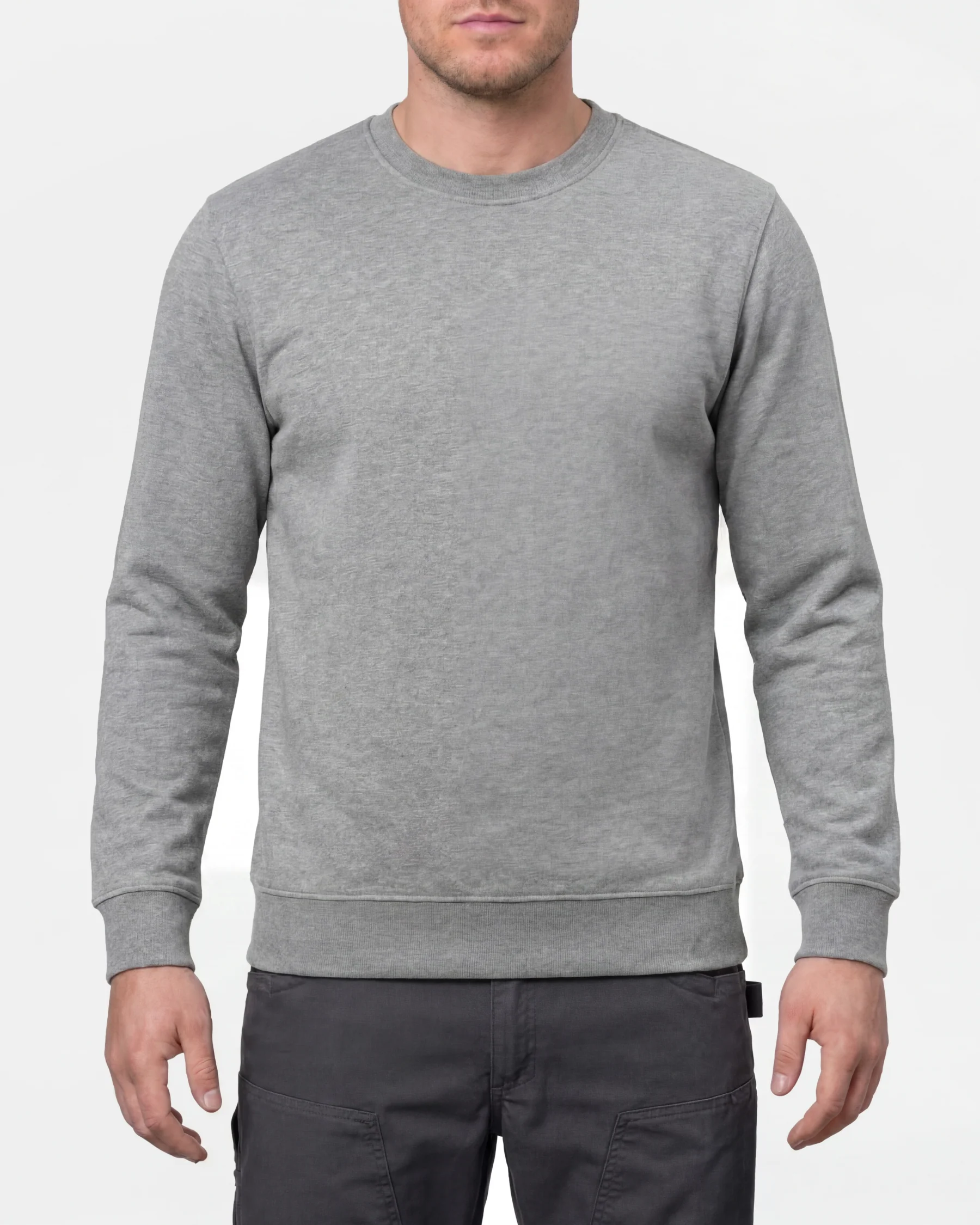 Cotton Poly Crew Neck Sweatshirt