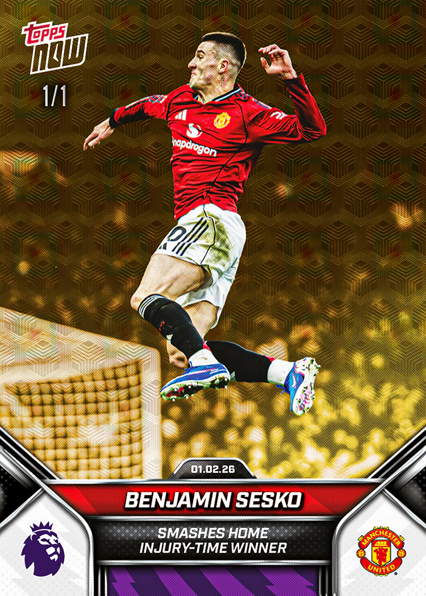 Benjamin Sesko - 2025-26 Premier League Topps NOW® - Card 122 - PR: 978