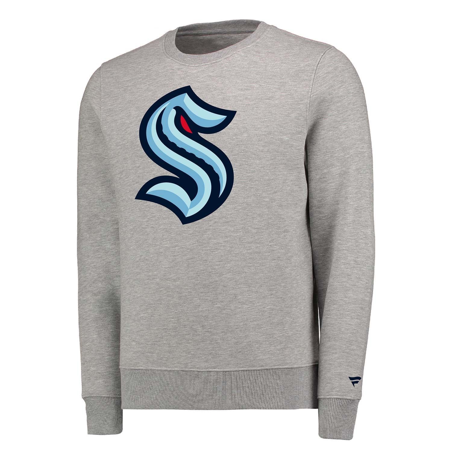Seattle Kraken Primary Logo Fanatics NHL Crewneck Sweatshirt
