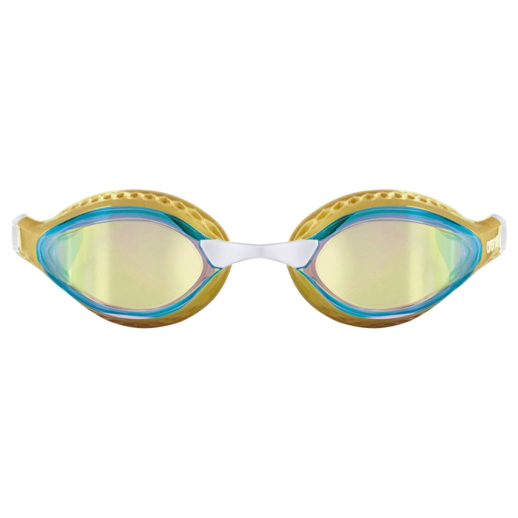 arena Airspeed Mirror Swimming Goggles - Yellow Copper/Gold/Multi