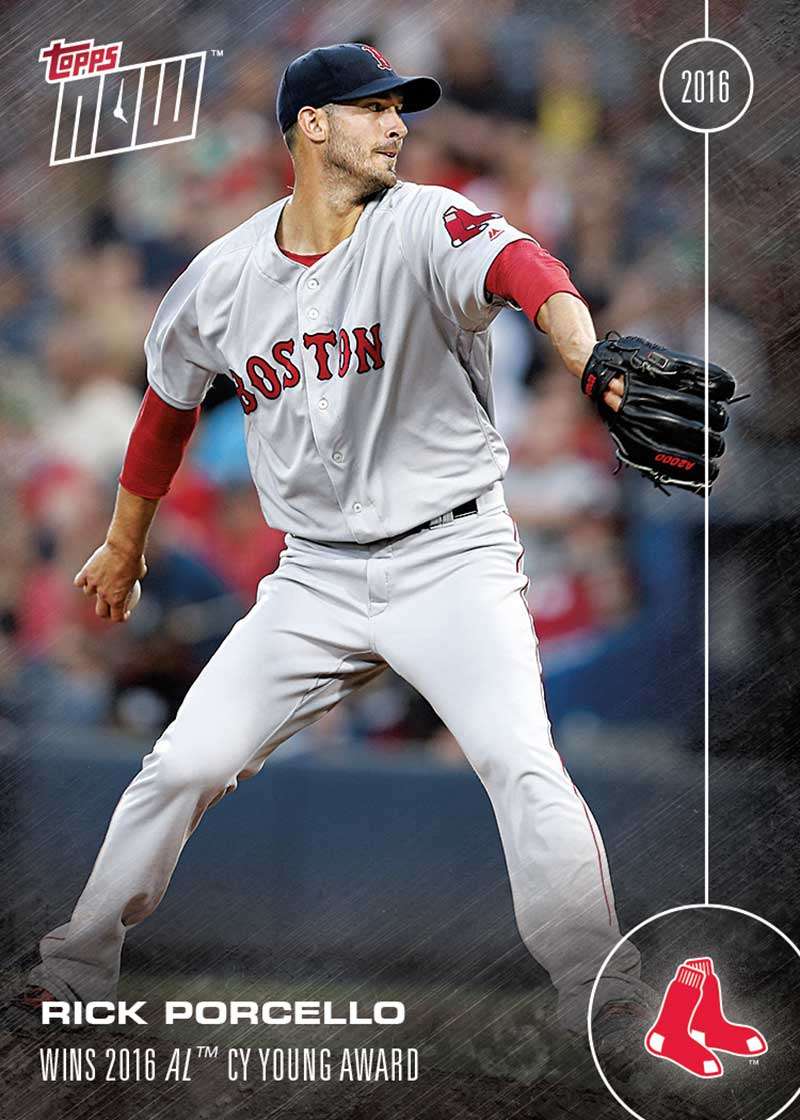 Rick Porcello - 11/16/16 TOPPS NOW® Card OS-29 - Print Run: 398