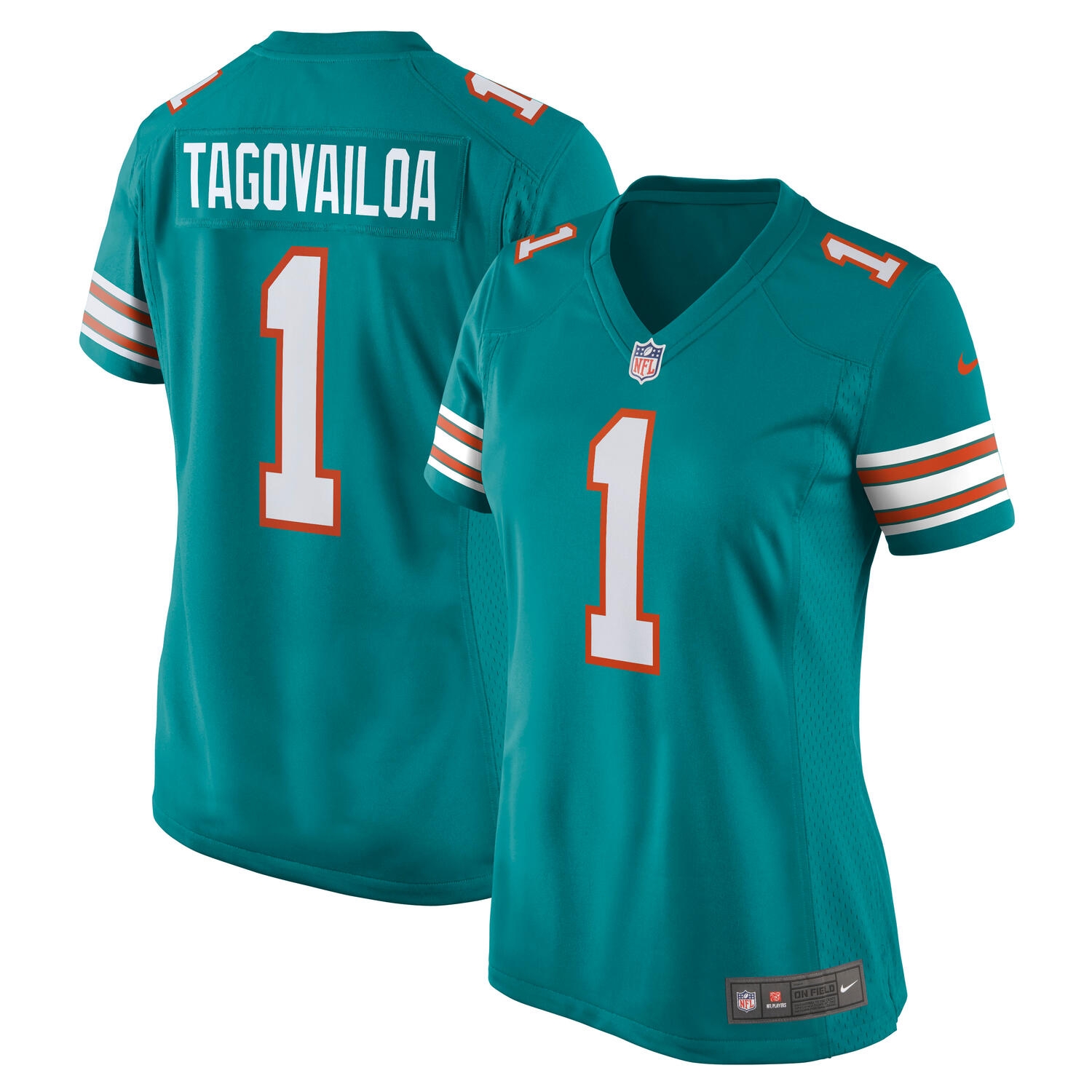 Tua Tagovailoa #1 Miami Dolphins Throwback Nike Game NFL Jersey (WOMEN'S)