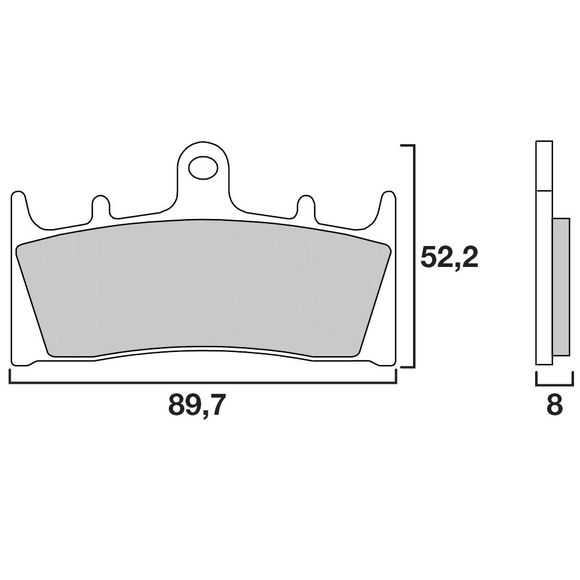 Brembo LA Sinter Metal Sintered Front Brake PadsRef : 07SU19LA