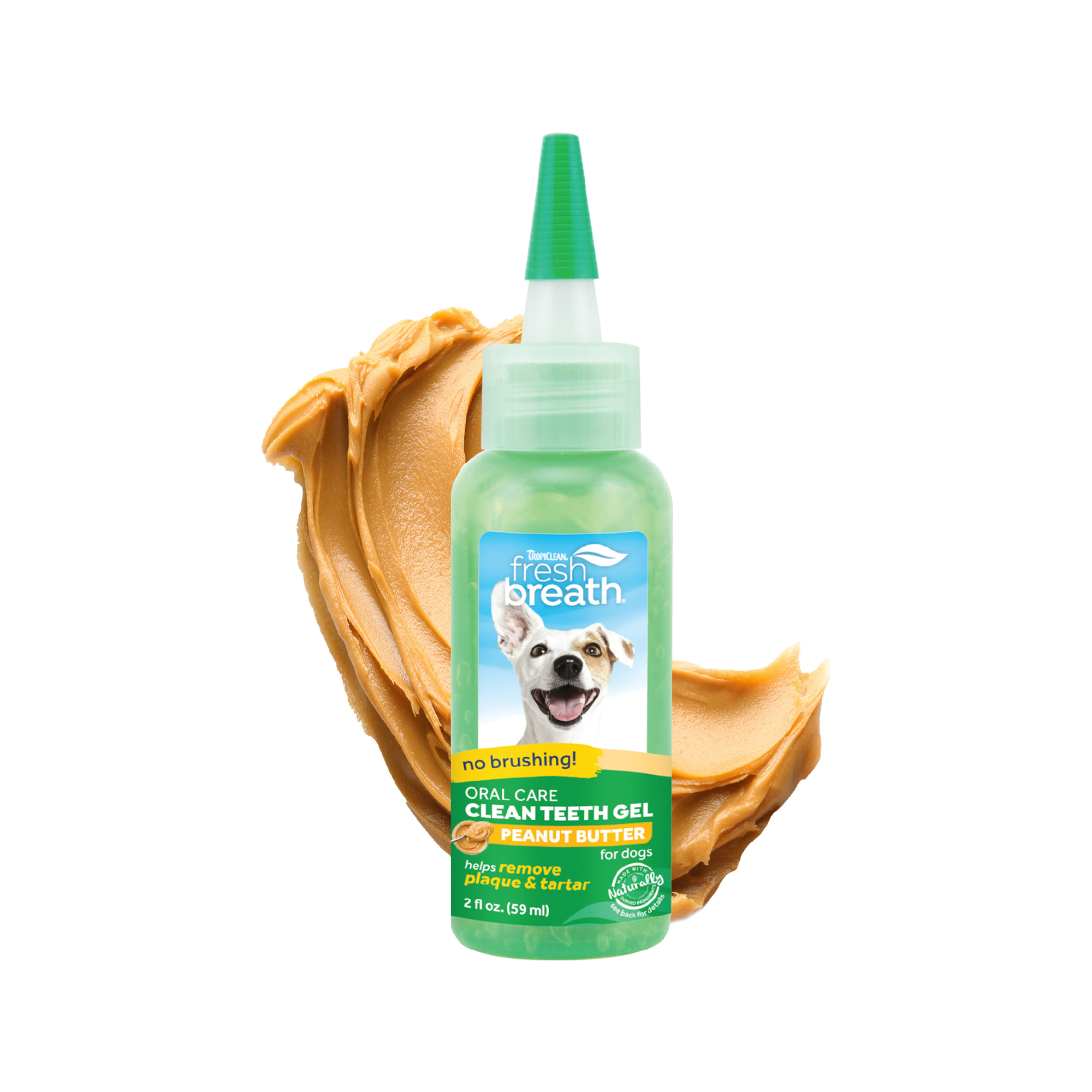 TropiCal - Fresh Breath OralCareGel Kit Peanut Butter - Dog - 59 ml