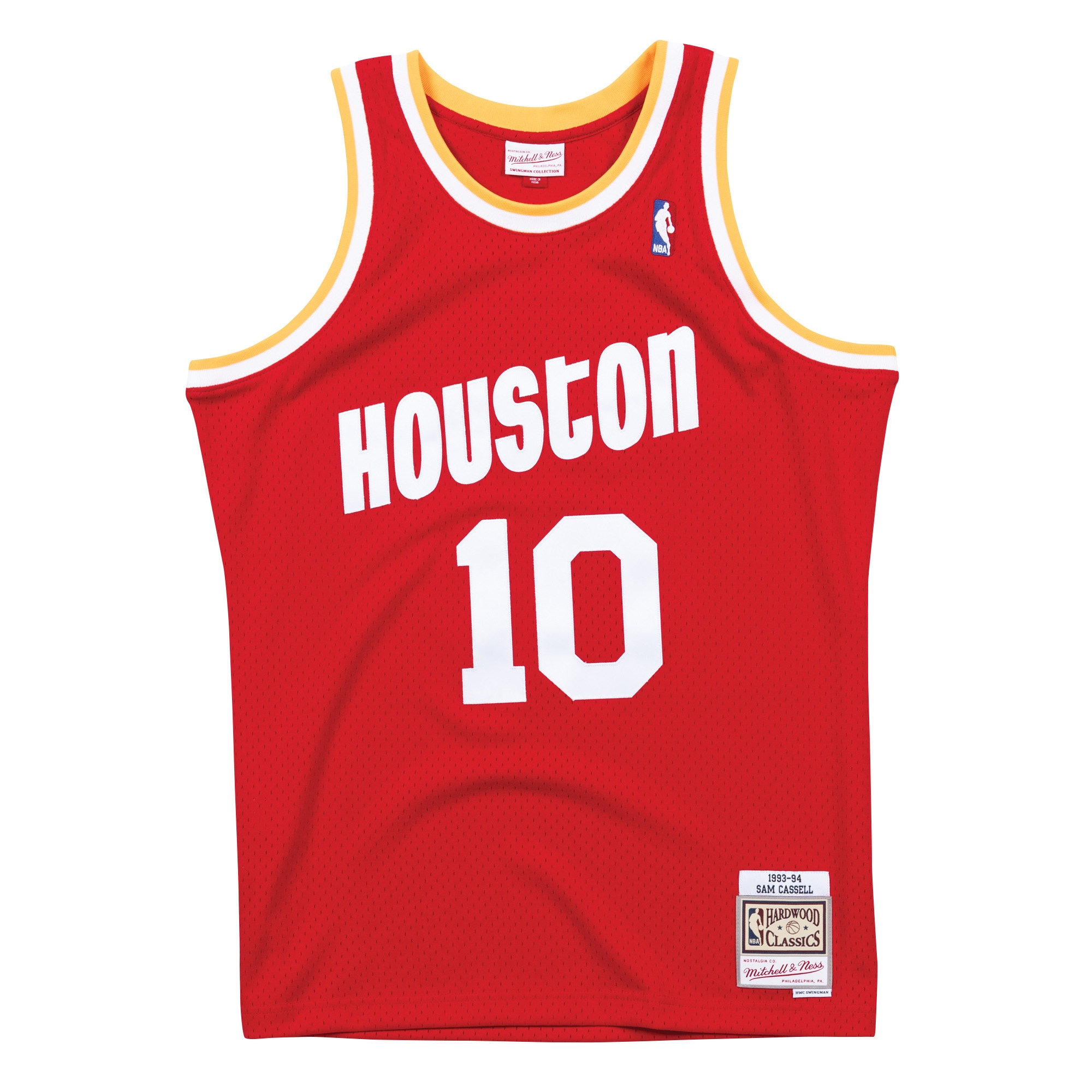 Sam Cassell #10 Houston Rockets 1993-94 Swingman NBA Jersey Red