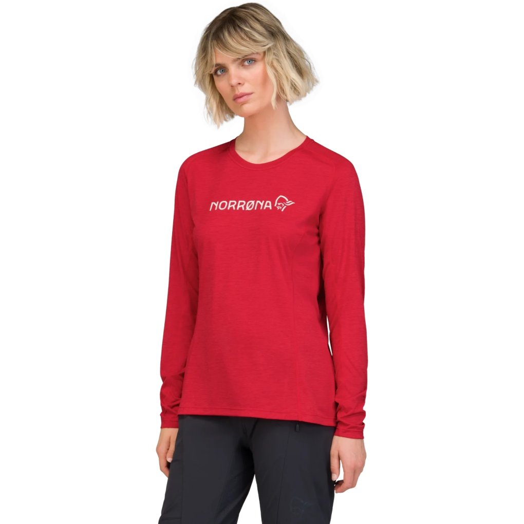 Norrona fjørå equaliser lightweight Long Sleeve Shirt Women - Aura Orange