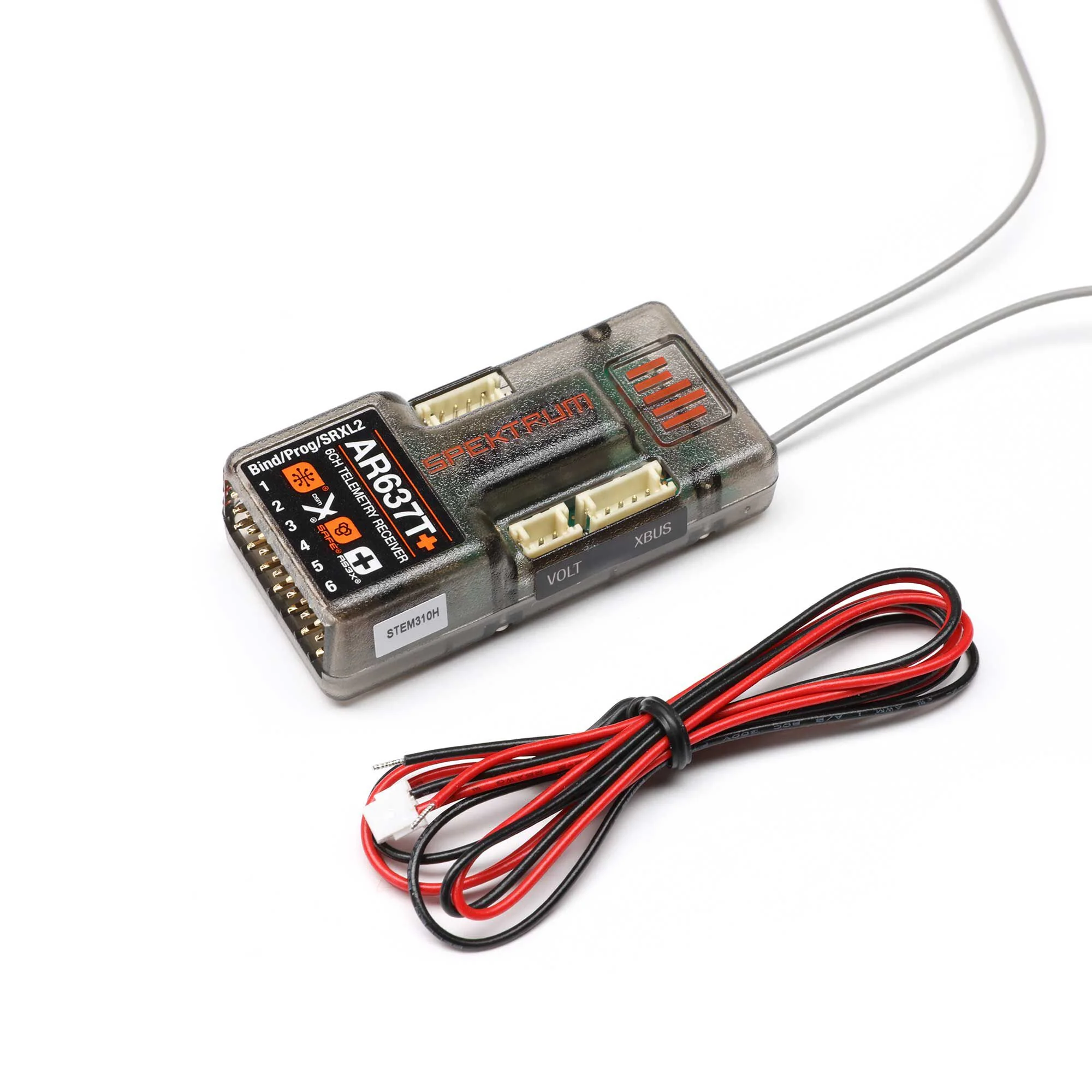 AR637T+ DSMX 6-Channel AS3X+ & SAFE Telemetry Receiver Spektrum SPM-1032