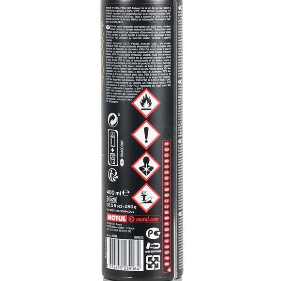 Nettoyant frein Motul BRAKE CLEANER 400ML UniverselRef : MOT0070 / 111659