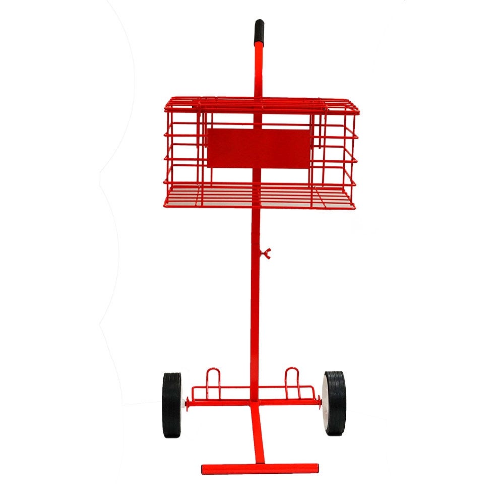 RED SOFTEE 80-BALL TROLLEY