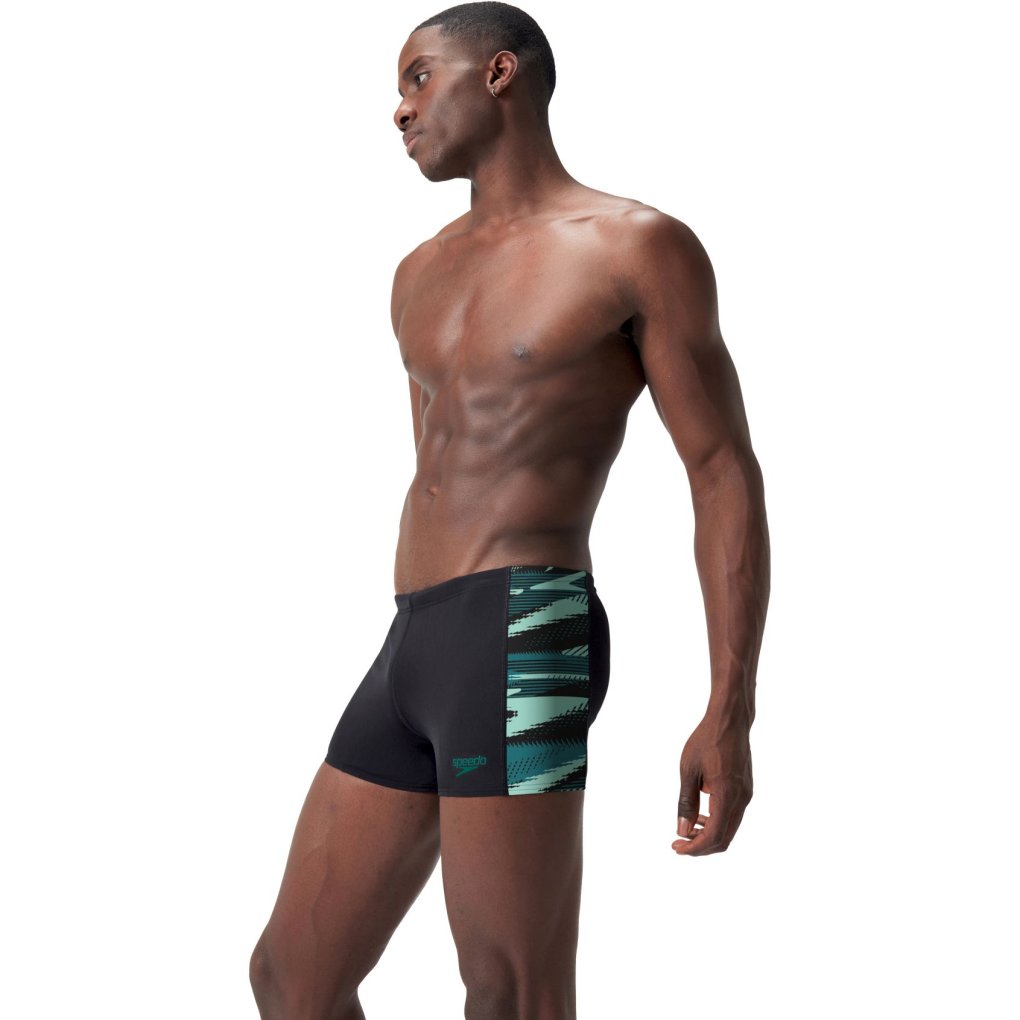 Speedo Hyperboom Panel Aquashort Men - black/dark teal