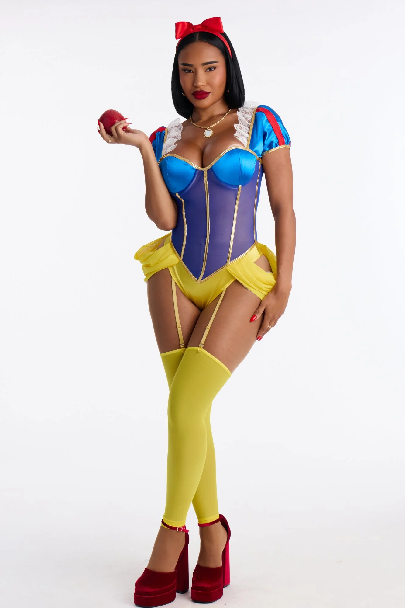 Kiss Of Life Princess 4 Piece Costume Set - Multi Color