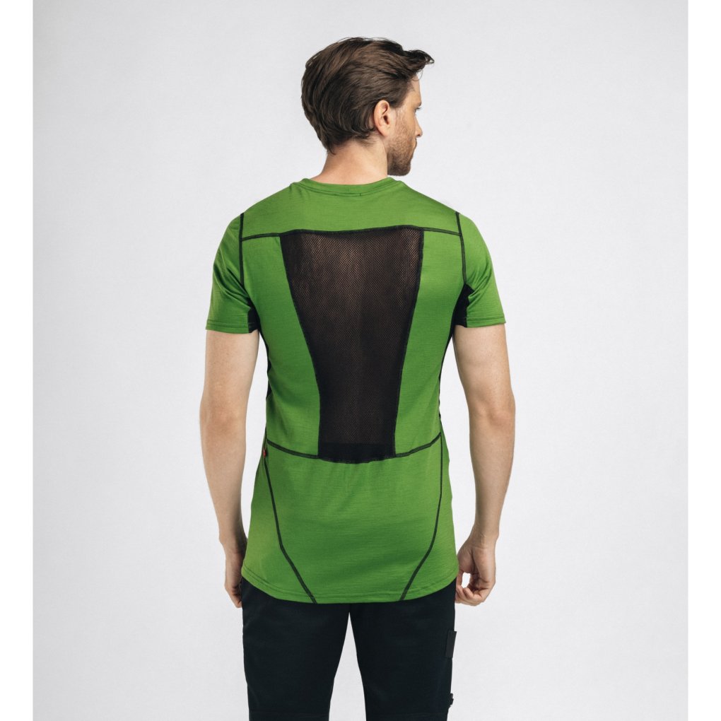 Aclima Lightwool 140 Sports T-Shirt Men - cactus/jet black