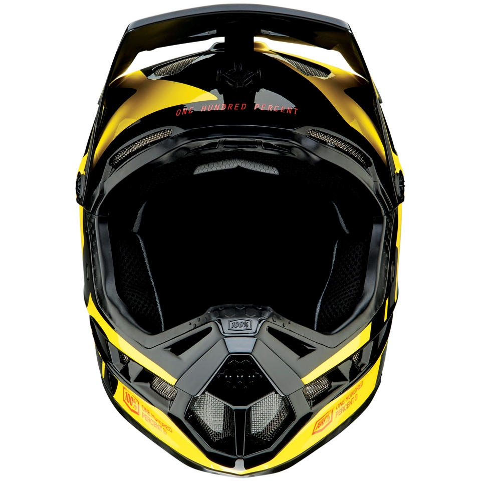 100% Aircraft Composite Helmet - Ltd Neon Yellow
