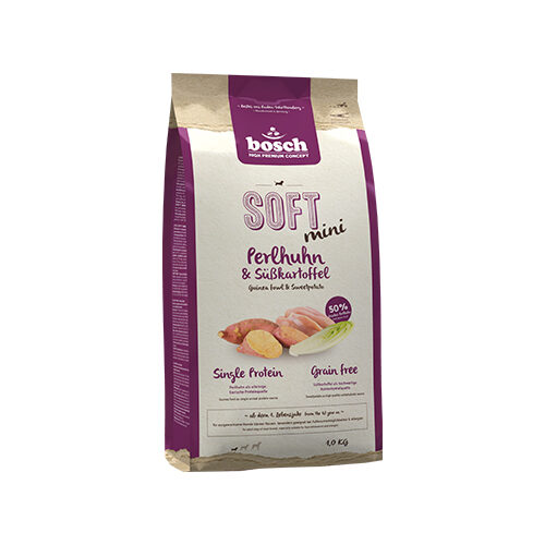 Bosch Soft Mini Dog Food - Guinea fowl and Sweet potato - 1 kg