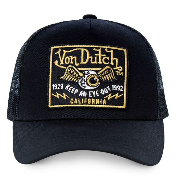 Von Dutch Black Baseball Cap - BlackRef: Vdh0108 / Vd/0/Cas1/Blkb-Tu