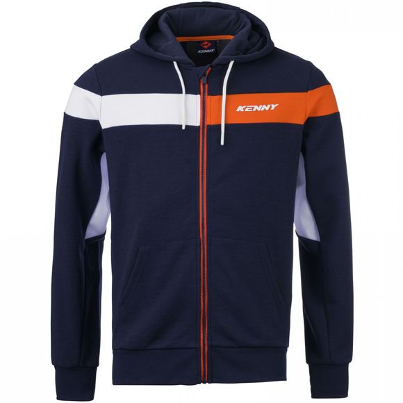 Sweat Kenny CAPUCHE ZIPPE RACING - BleuRef : KE2450