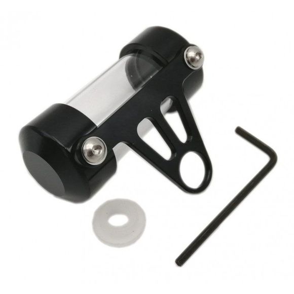 Brazoline cylindrical black aluminum insurance holder 70 mm Universal - BlackRef: 60014