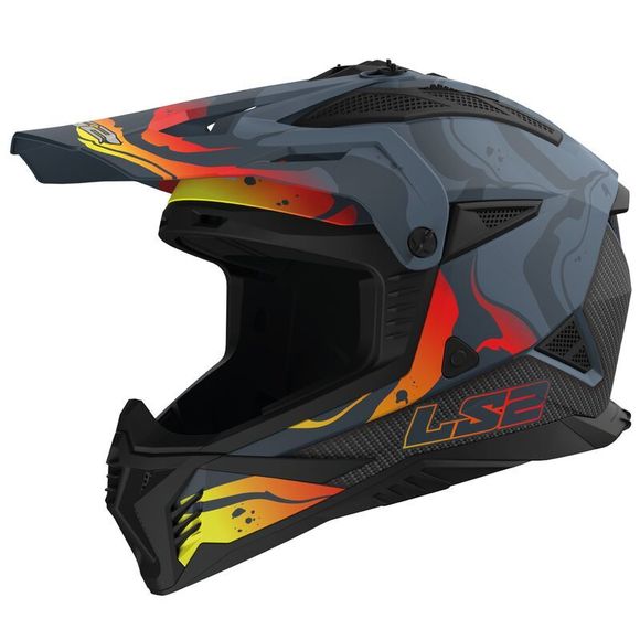 Cross helmet LS2 MX708 Fast II Wash Matt 2025 - GrayRef: LS0910