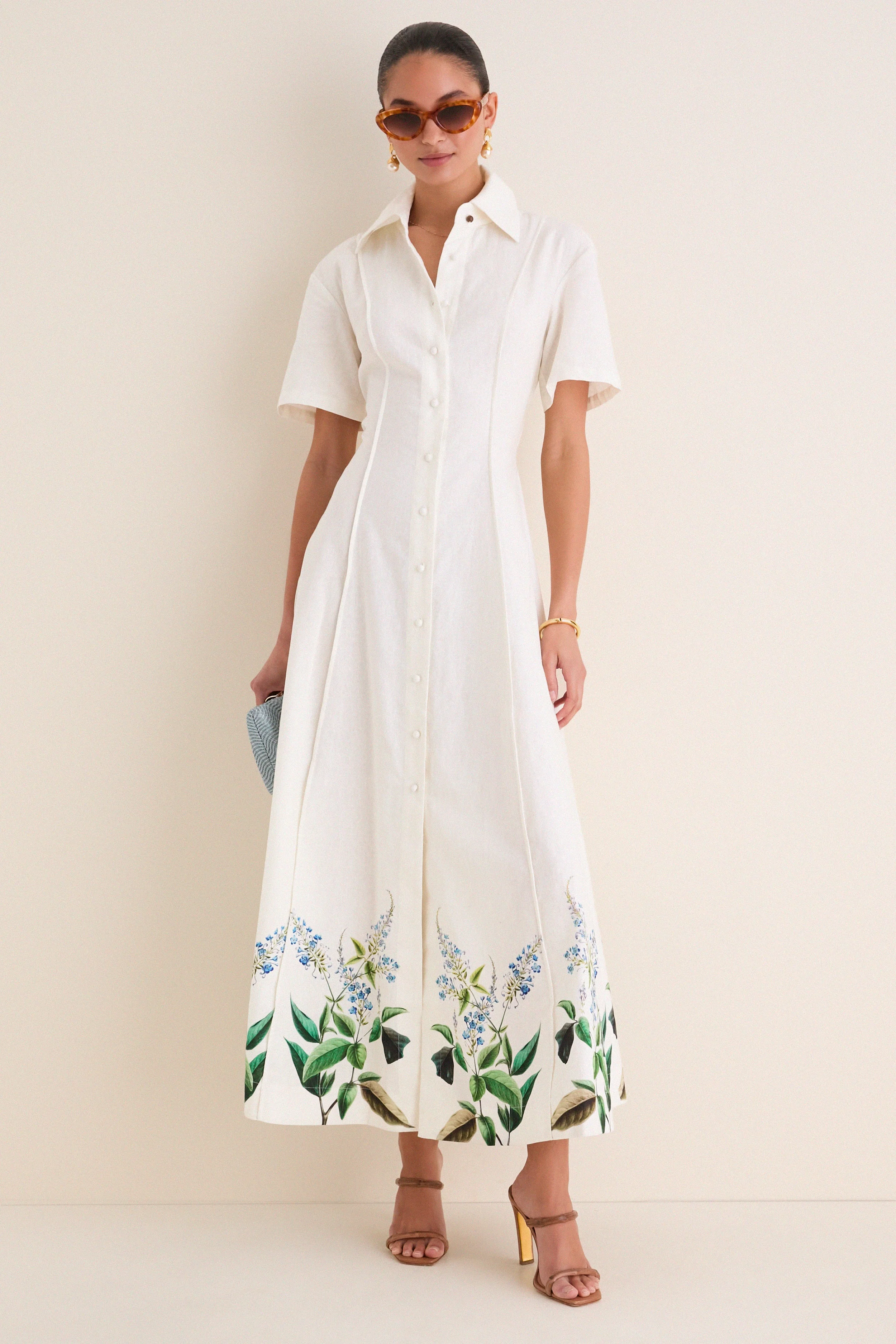 Laurel Bloom Myra Shirt Midi Dress