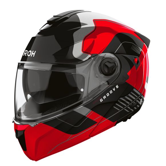 Casque modulable Airoh SPECKTRE - GROOVE - RougeRef : AR1449-C124