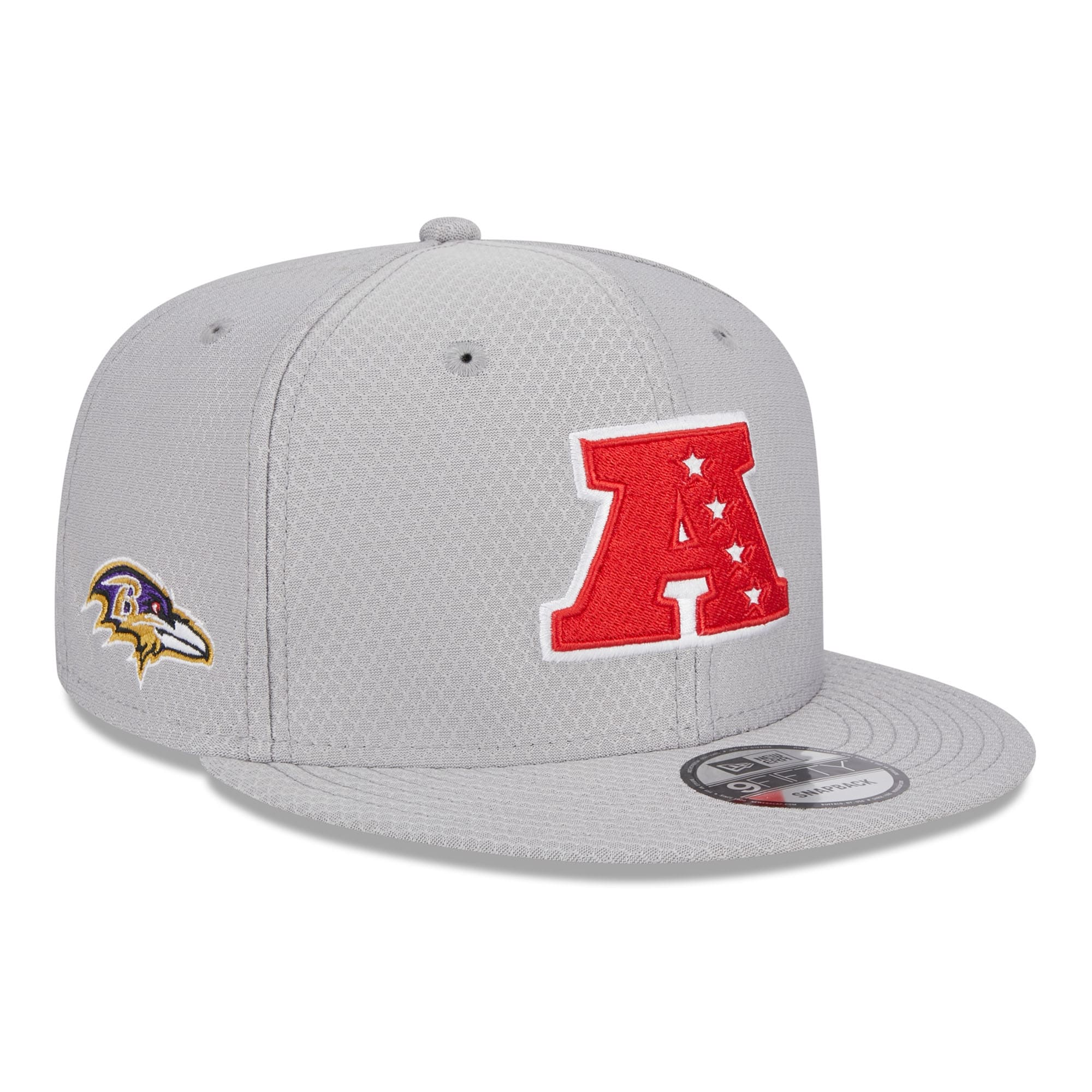 Baltimore Ravens AFC 2024 Pro Bowl New Era 9FIFTY Snapback NFL Cap Gray
