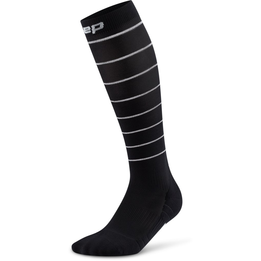 CEP Pro Run Reflective Tall Compression Socks Men - black