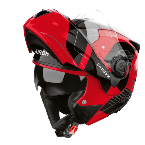 Casque modulable Airoh SPECKTRE - GROOVE - RougeRef : AR1449-C124