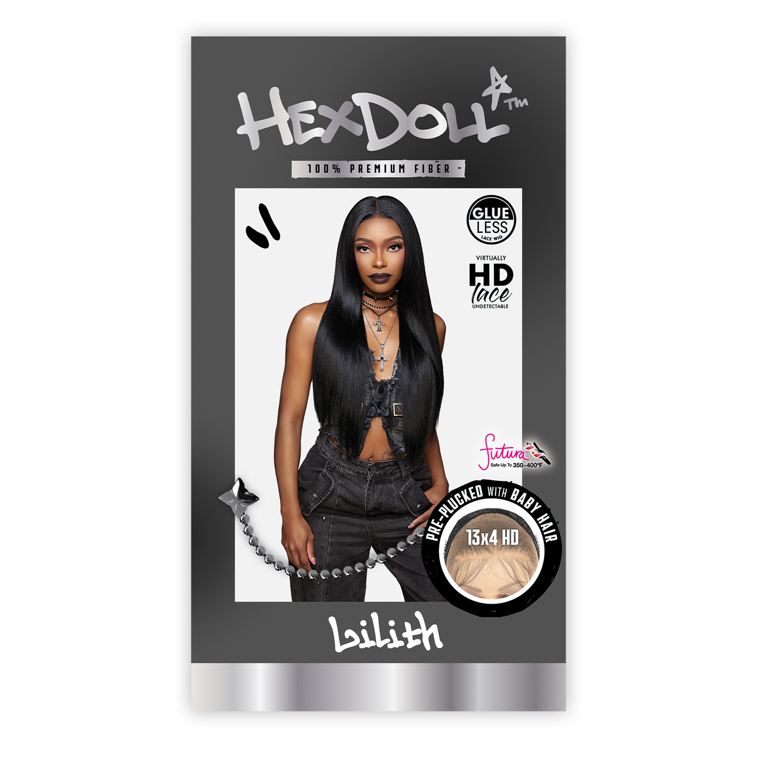 Sensationnel HD Lace Front Wig Hexdoll Glueless 13X4 Lilith