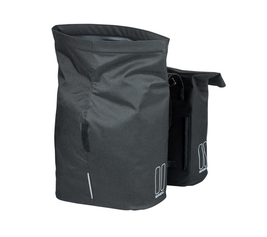 Basil City Double Bag (Pair) - 2x16L - black