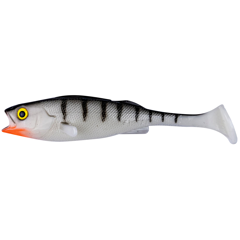 LMAB KØFI Perch Shad (White Tiger)