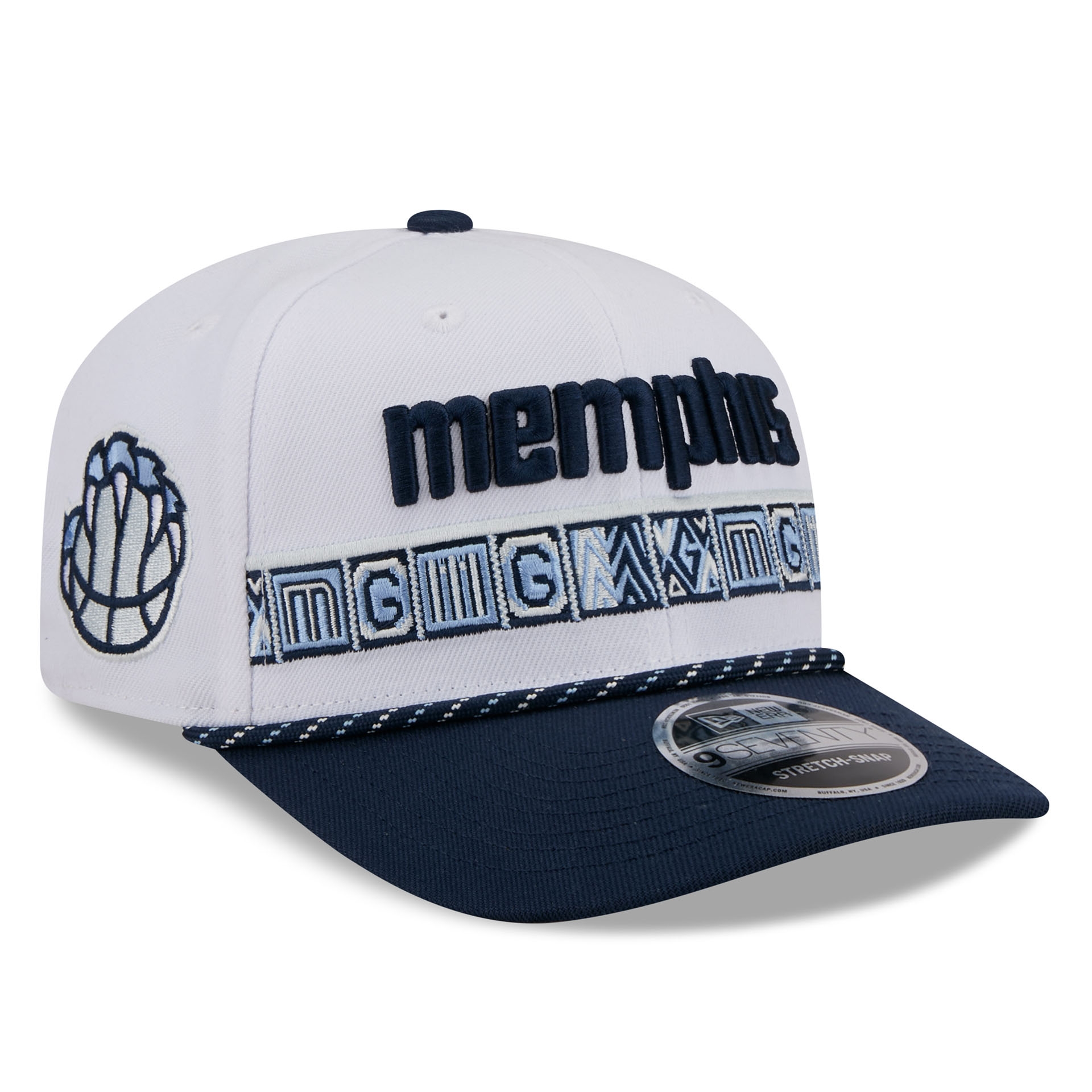 Memphis Grizzlies 2025-26 NBA City Edition 9SEVENTY Stretch-Snap Cap