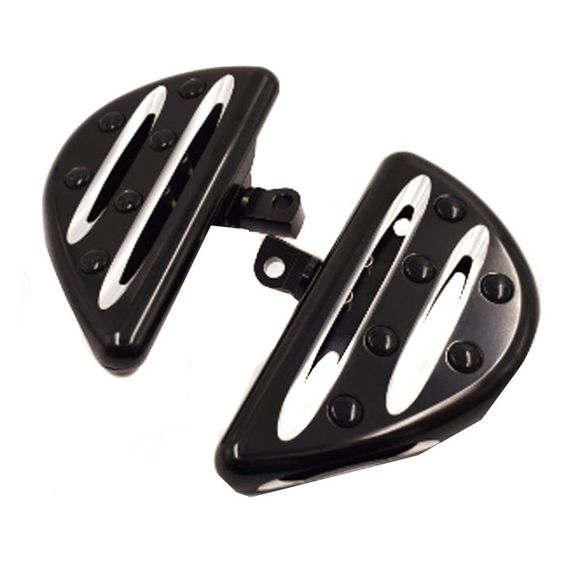 CustomAcces DELTA PASSENGER Footpegs - BlackRef: Cas0013 / Pu0004N