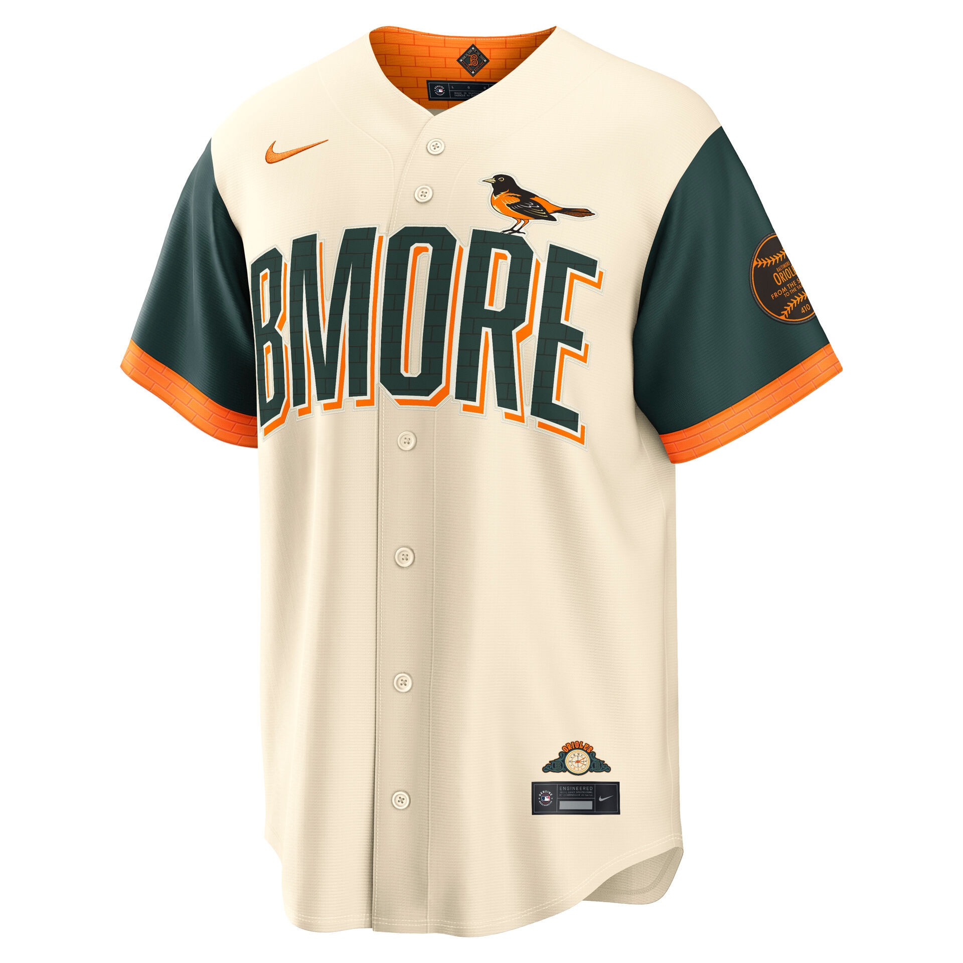 Baltimore Orioles 2026 City Connect Stadium MLB Jersey Cream