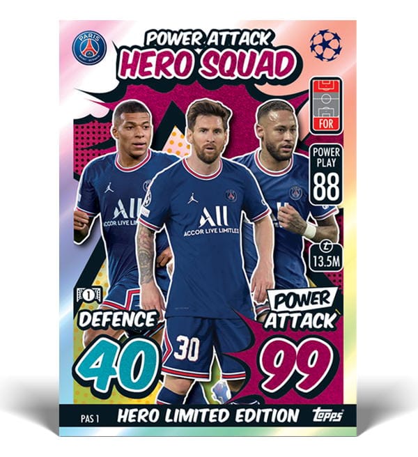 Topps Champions League Match Attax EXTRA 2021/22 - Mega Tin Power Attack