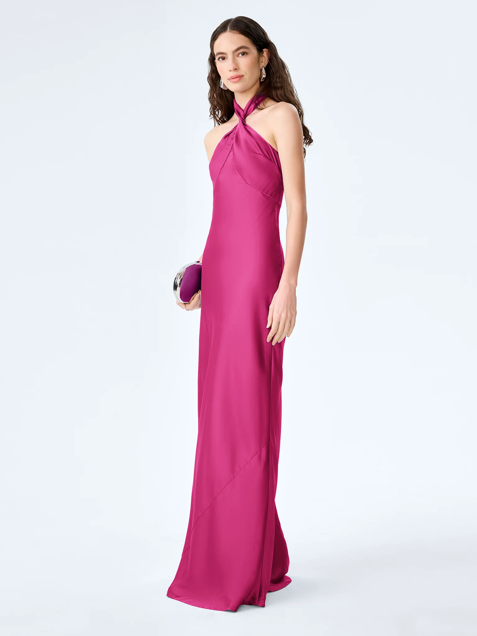 Arles Dress in Magenta