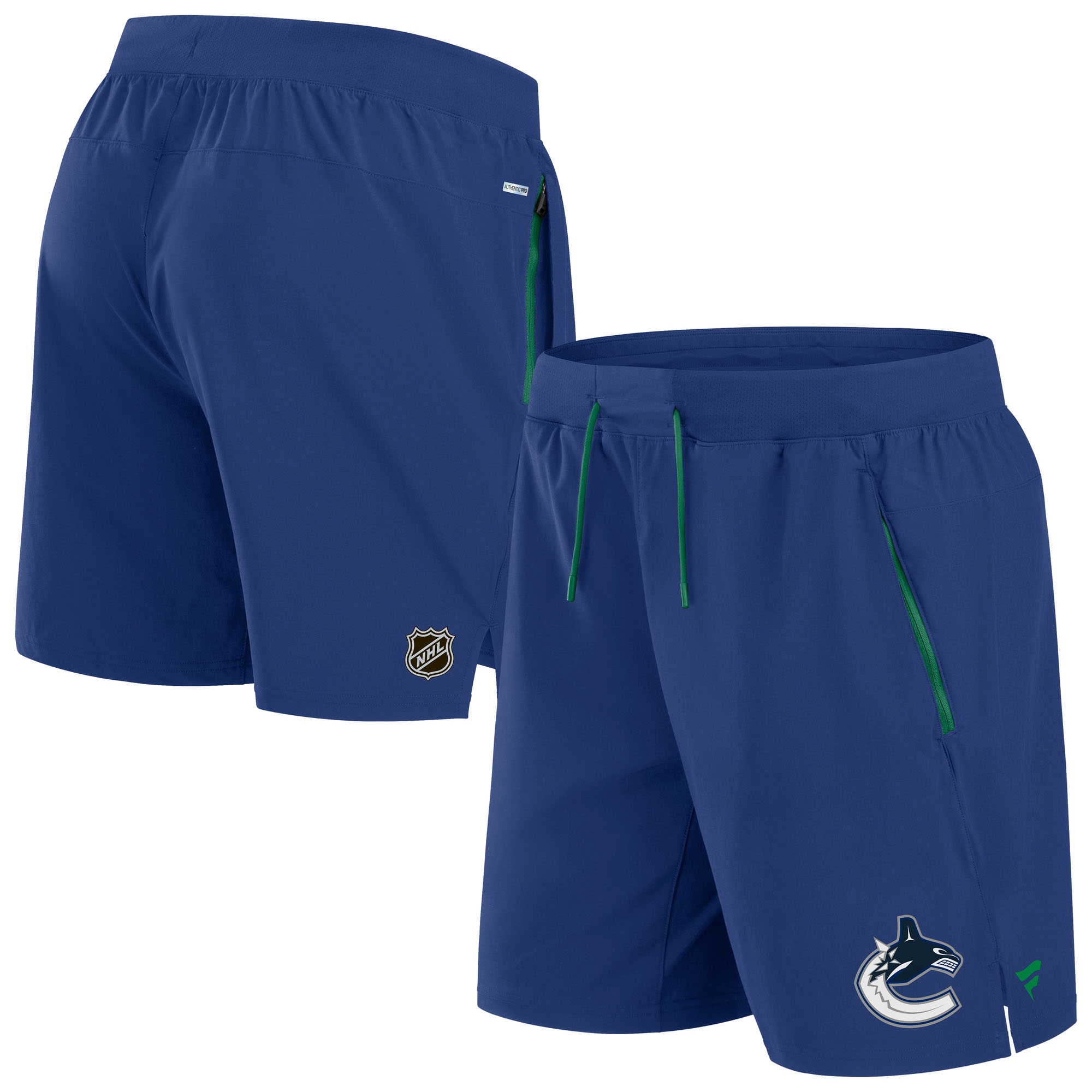 Vancouver Canucks 2024/25 Authentic Pro Locker Room NHL Shorts Blue