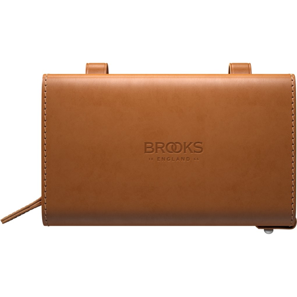 Brooks D-Shaped Leather Saddle Bag - honey