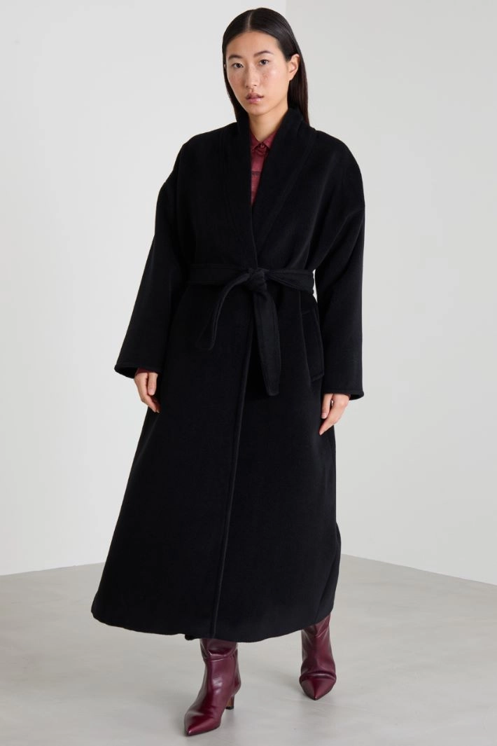 Robe coat - BLACK