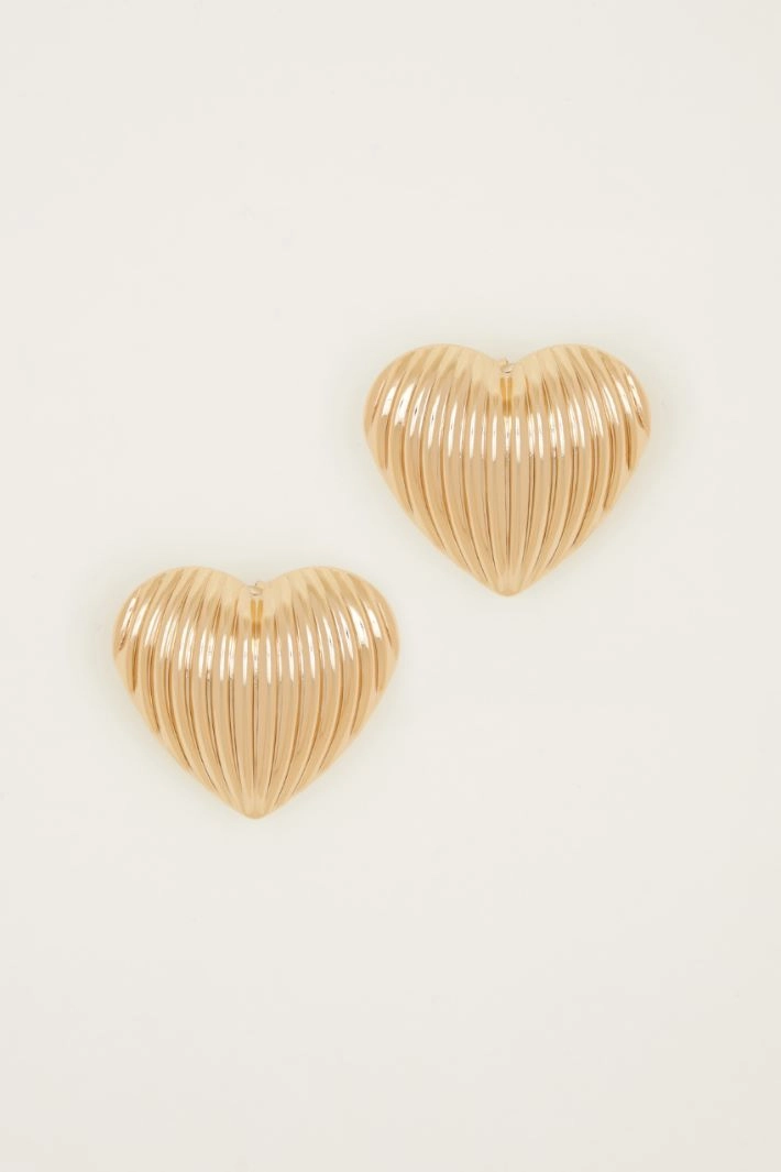 Heart earrings - GOLD
